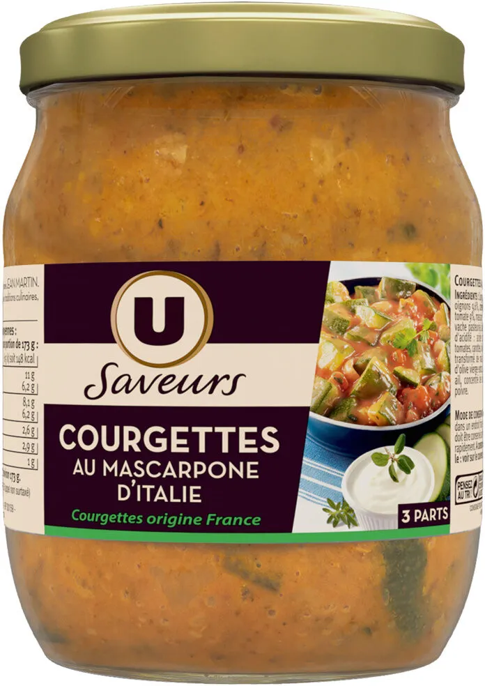 Courgettes au Mascarpone d'Italie