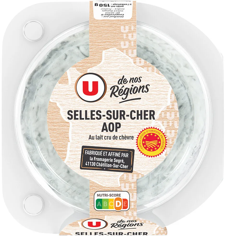 Selles sur Cher AOP au lait cru 23%MG, 150g