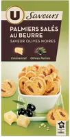 Biscuits apéritifs palmiers saveur olives boîte de 80g