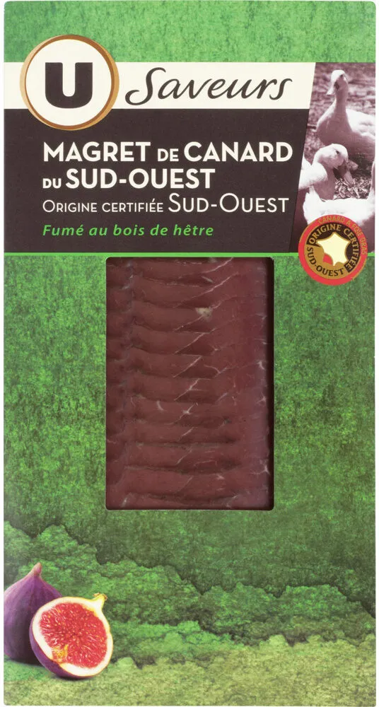 Magret de Canard France Fumé au bois de hêtre - 90g