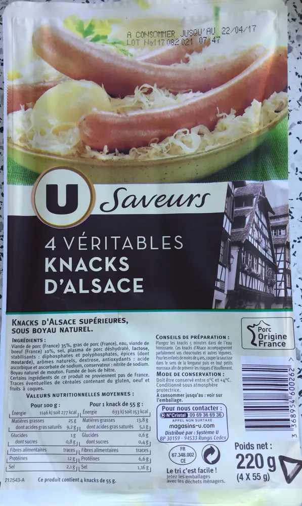 Véritables Knacks d'Alsace