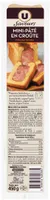 Mini paté en croûte pâte pur beurre , 450g