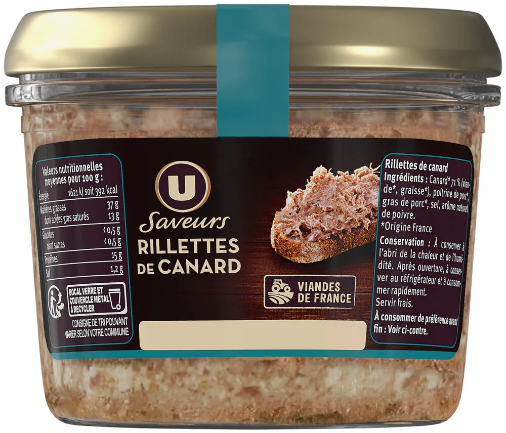 Rillettes de canard 180g