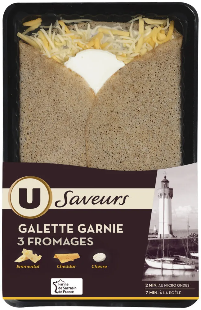 Galette garnie 3 fromages 195g