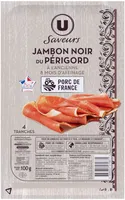 Jambon sec superieur noir du Perigord 4 tranches, 100g