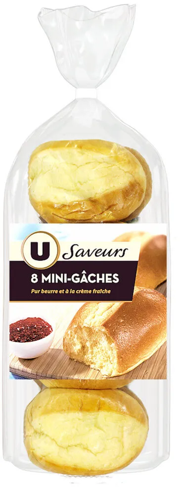 Mini gâche pur beurre à la crème fraîche x8, 360g
