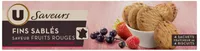 Fins sablés saveur fruits rouges