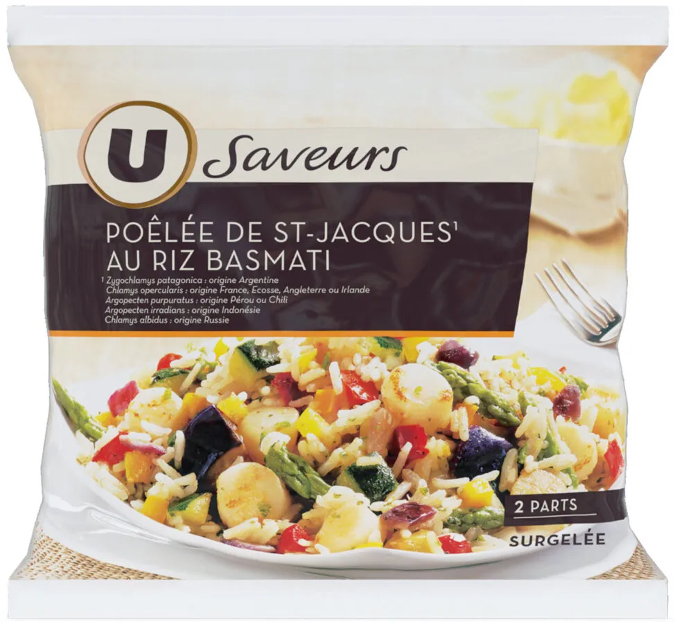 Plat cuisiné Poêlée de St Jacques au riz basmati 600g