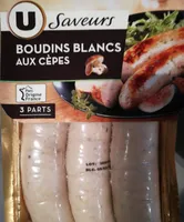 Boudins blancs aux cèpes