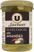 Olives vertes farcies aux amandes entières