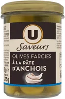 Olives vertes farcies à la pate d'anchois