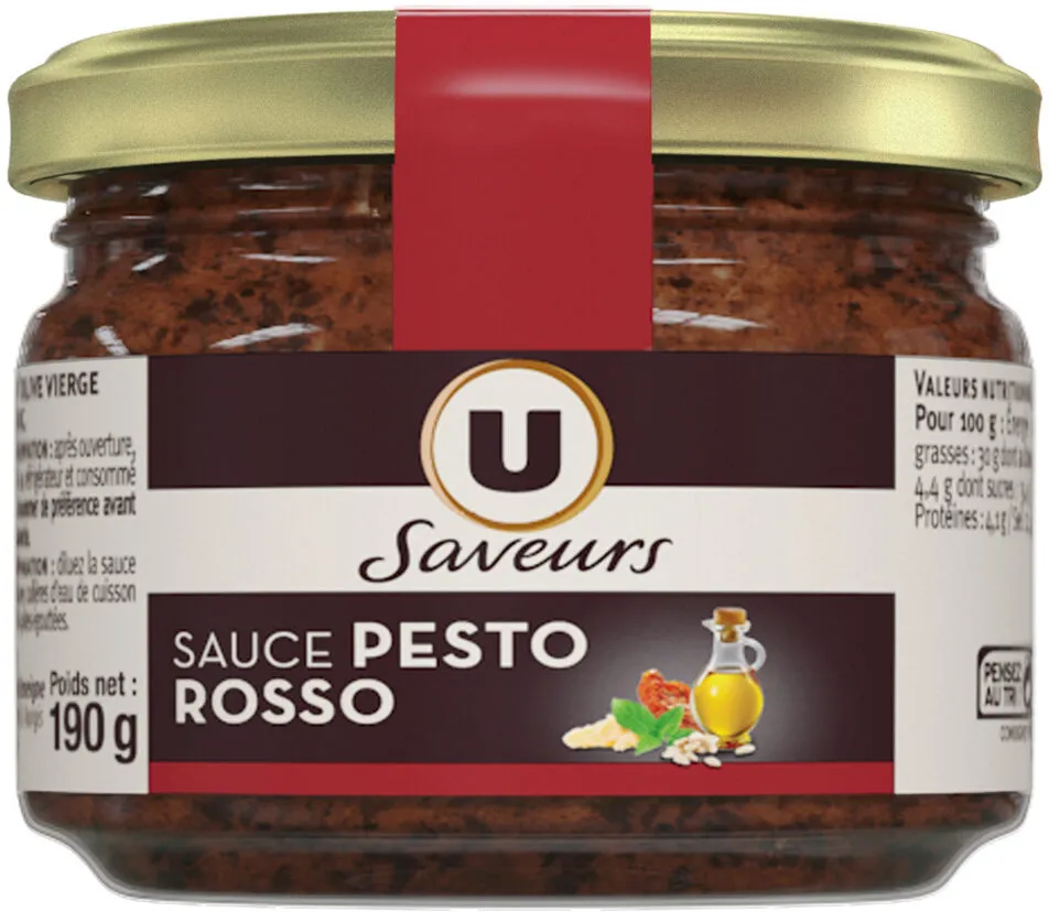 Sauce pesto rosso bocal de 190g