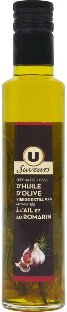 Spécialité à base d'huile d'olive vierge extra 97% aromatisée à l'Ailet au Romarin bouteille de 25cl