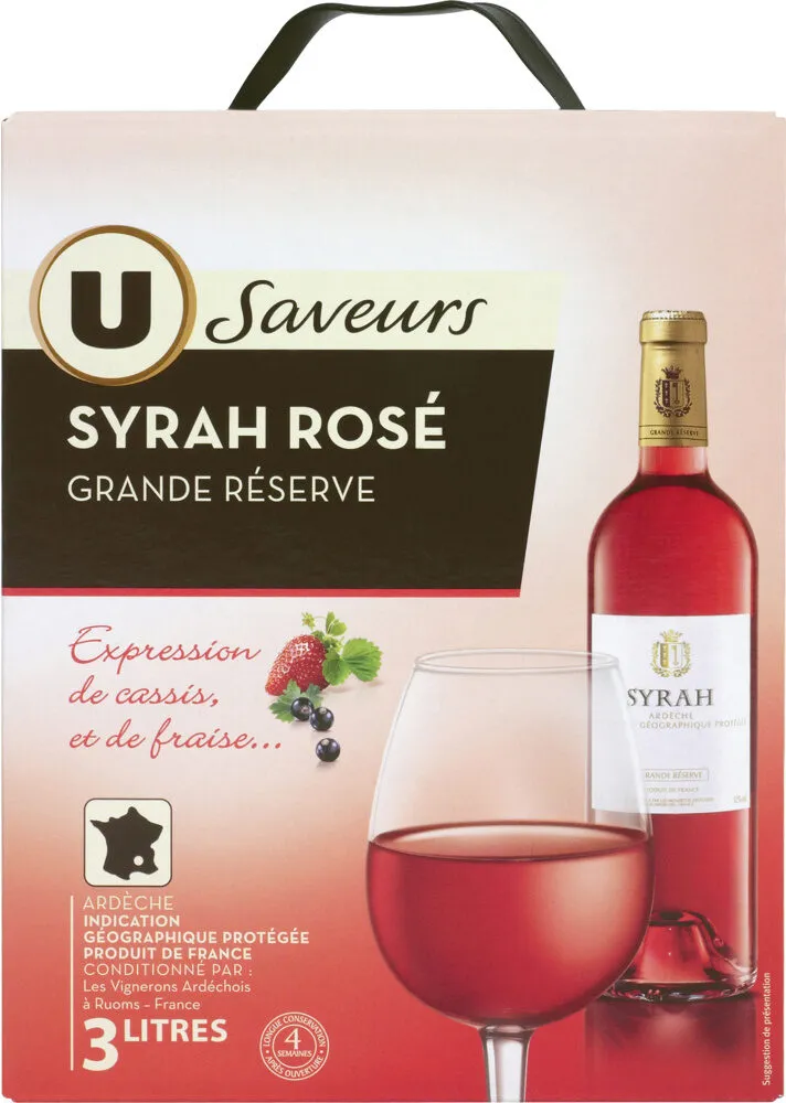Ardèche Syrah IGP rosé grande réserve