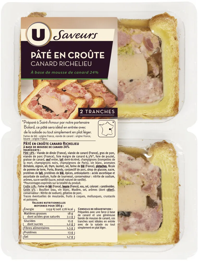 Pâtés en Croûte Canard Richelieu