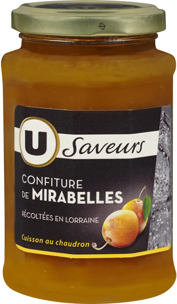 Confiture de mirabelles récoltées en Lorraine , pot de 315g