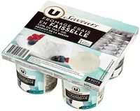 Fromage frais faisselle au lait/crème pasteurisé 7,5%mg