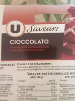 Coupes Glacées Cioccolato U Saveurs, 2x180ml