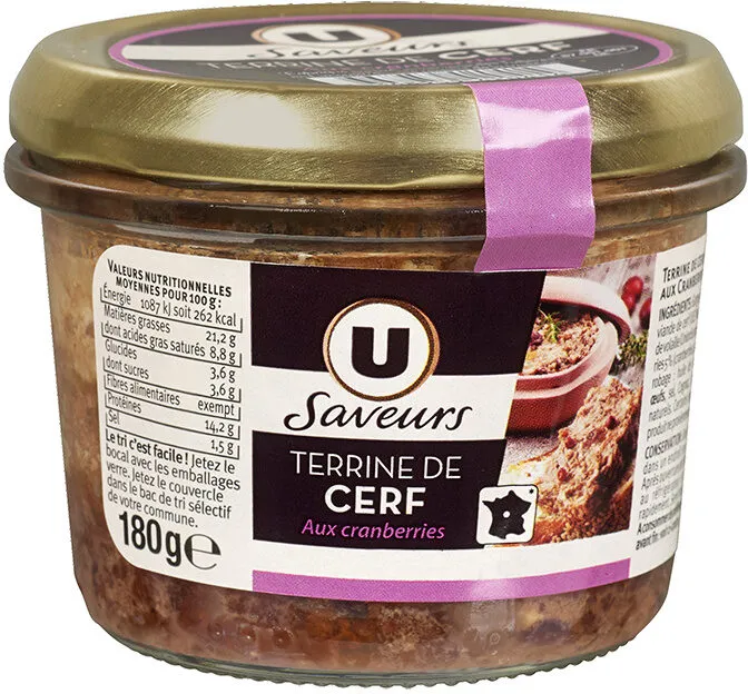 Terrine de cerf aux cranberries