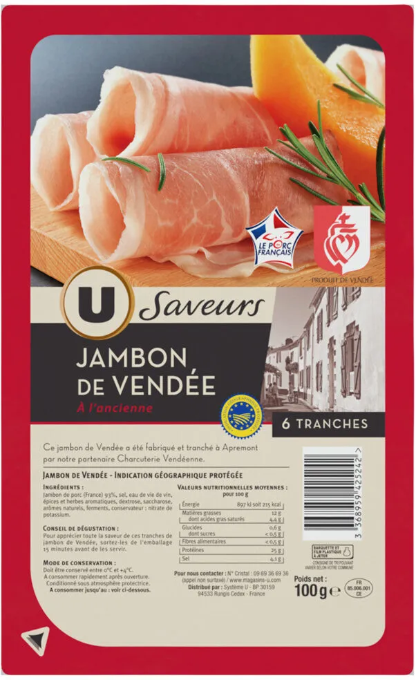 Jambon de Vendée IGP à l'ancienne