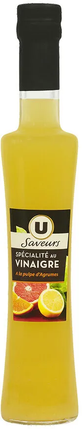Préparation à base de vinaigre et de pulpe d'agrumes