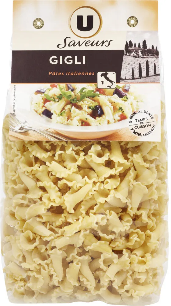 Pâtes gigli nature sachet 500g