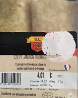 Crêpe jambon fromage