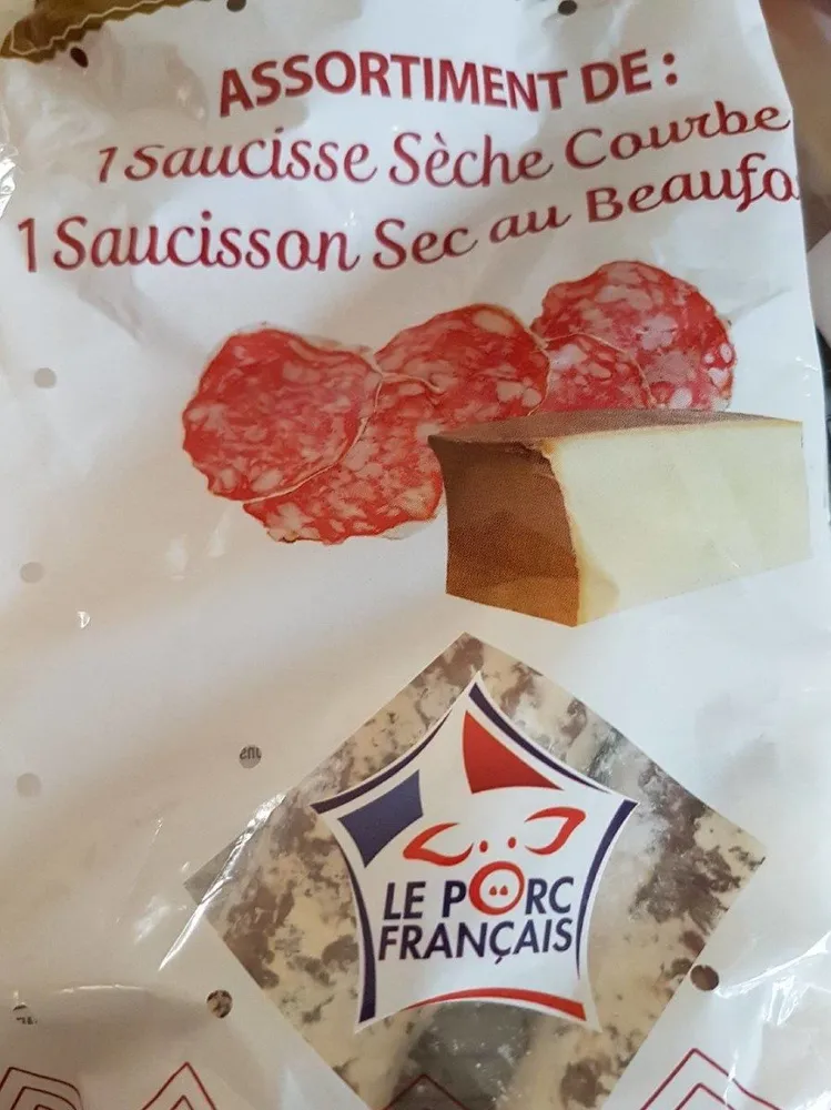 Saucisse sèche courbe + saucisson au beaufort