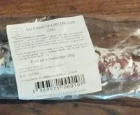 Saucisse sèche droite