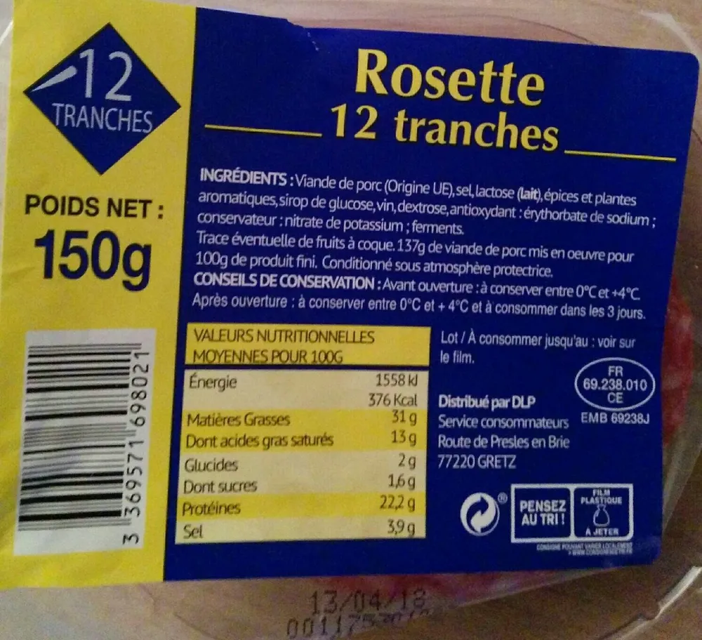 Rosette 12 tranches