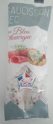 Saucisson sec au Bleu d'Auvergne
