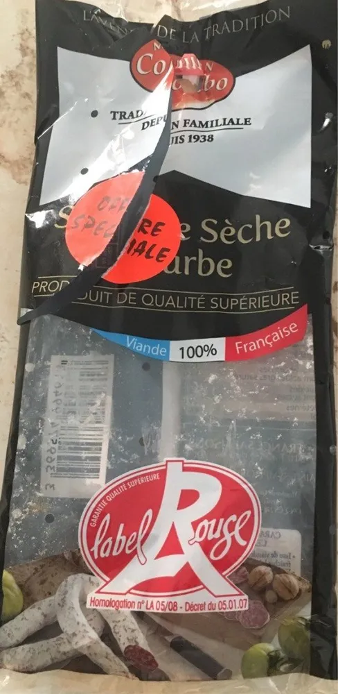 Saucisse sèche label rouge