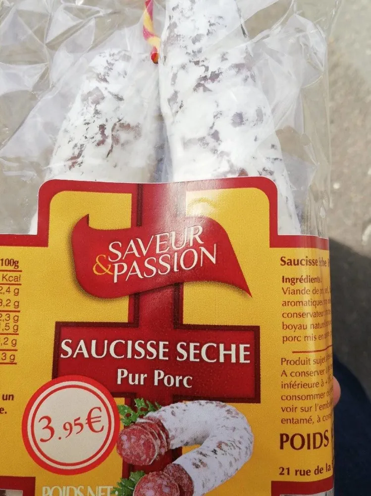 Saucisse sèche pur porc