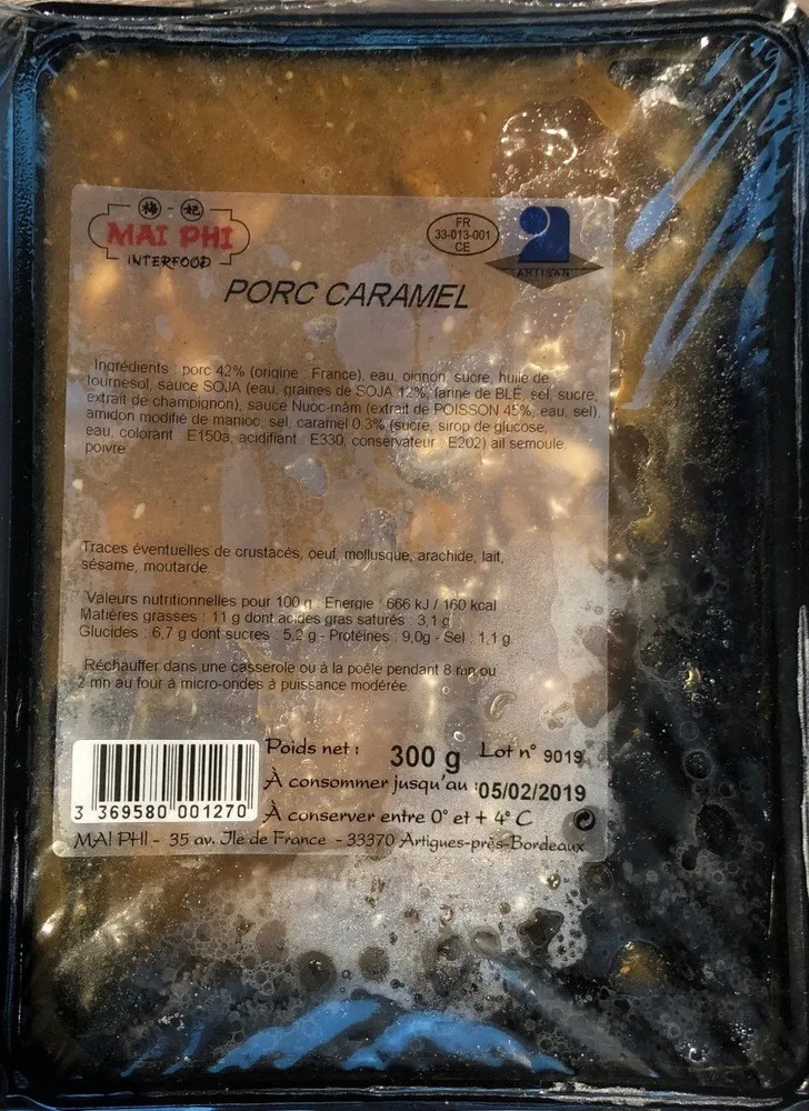 Porc caramel