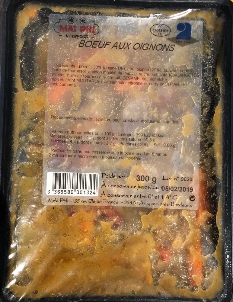 Boeufs aux oignons