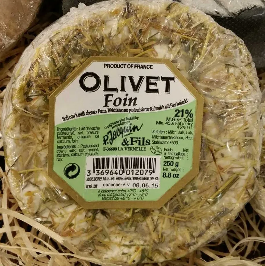Fromage Olivet au foin