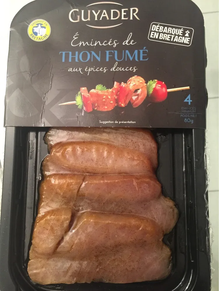 Emincé de thon fumé aux epices douces