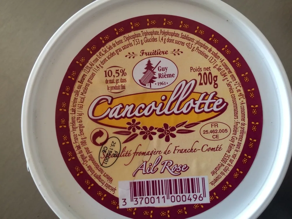 Cancoillotte ail rose