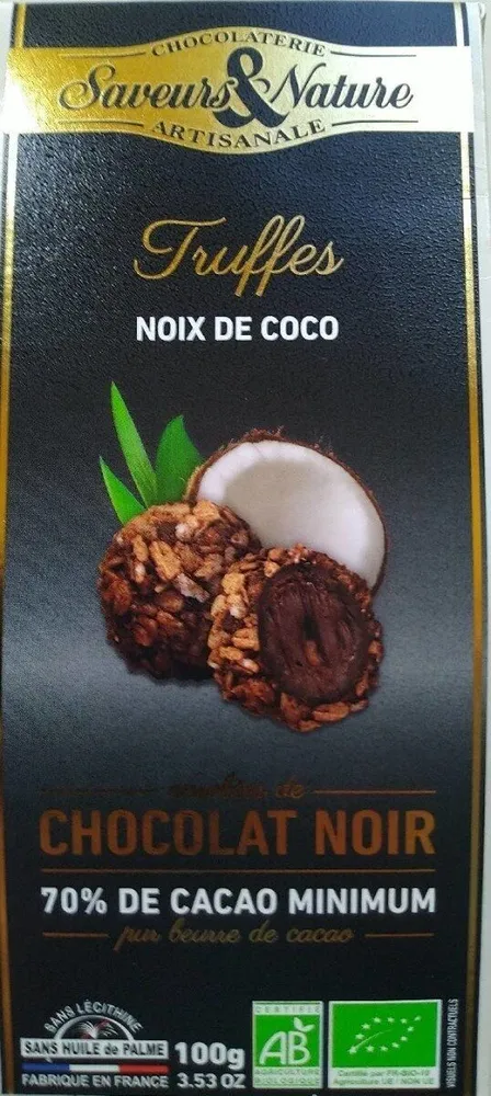 Truffes Coco Chocolat Noir