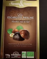 Les escargots pralinés - Chocolat noir et lait