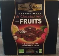 Chocolats noirs aux fruits