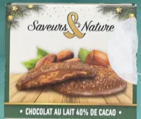 Les Palets au praliné et copeaux de fèves de cacao