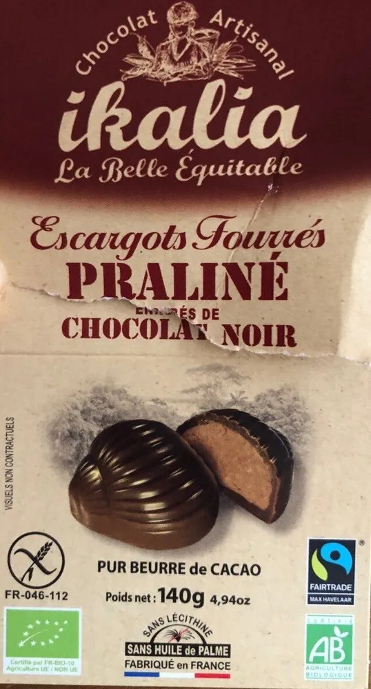 Escargots fourrés praliné