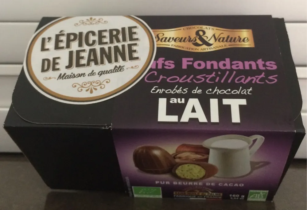 Œufs fourrés lacté & croustillant