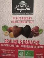 Petits cœurs chocolat noir et lait