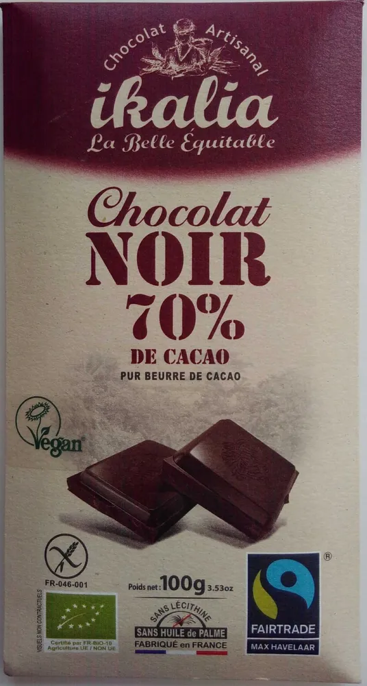 Chocolat noir 70%