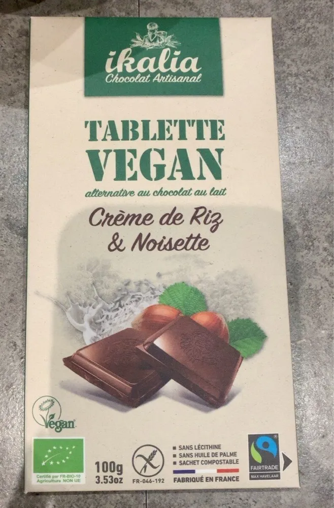 Tanlette vegan creme de riz et noisette