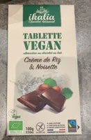 Tanlette vegan creme de riz et noisette