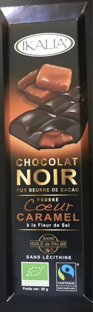 Chocolat noir fourré Coeur Caramel