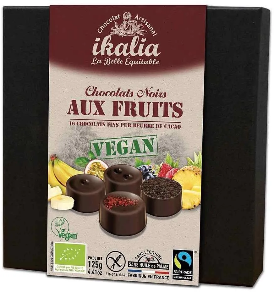 COFFRET DE CHOC NOIR AUX FRUITS SG